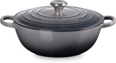 Каструля Le Creuset Signature з чавуну, 28 см, 4.9 л, для всіх типів плит, включаючи індукційну, колір Flint