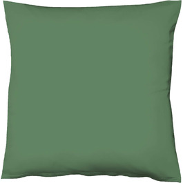 Атласна наволочка Uni Colours колір мисливський зелений 7060 40 х 80 см