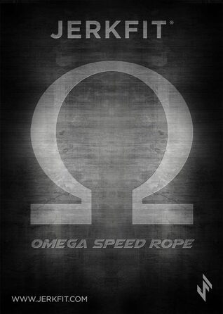 Надшвидка скакалка JerkFit Omega Speed Rope (синій на чорному)