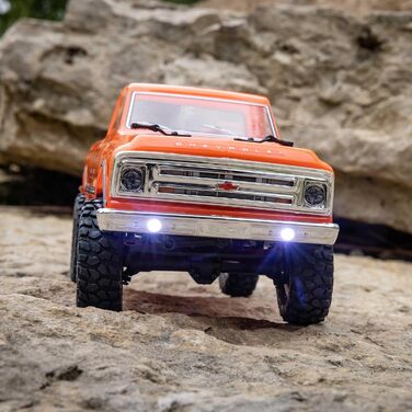 Радіокерований Rock Crawler Chevrolet C10 1967 4x4 SCX24 1/24 RTR (з акумулятором та зарядним пристроєм), Помаранчевий