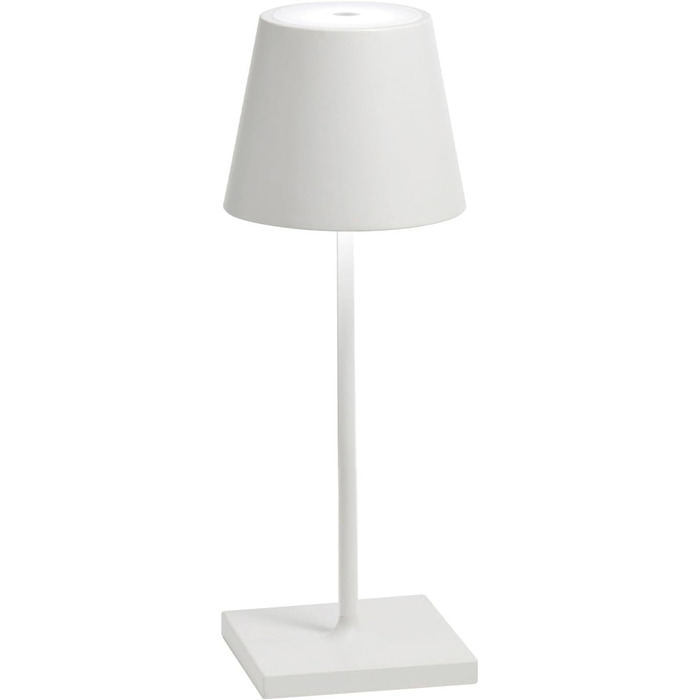 Zafferano Poldina Pro Mini - Бездротова LED-лампа для дому та вулиці, біла, з регулюванням яскравості, 30 см