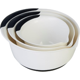 Набір місок OXO Good Grips, 3 шт., пластик, білий/чорний