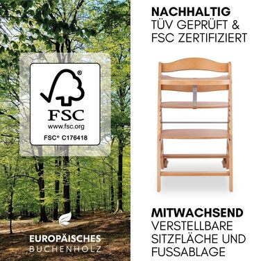 Дитячий стільчик Hauck Beta+ Newborn Set Deluxe - комплект для годування з народження з м'яким сидінням, бланкетом та підносом - білий (натуральний)