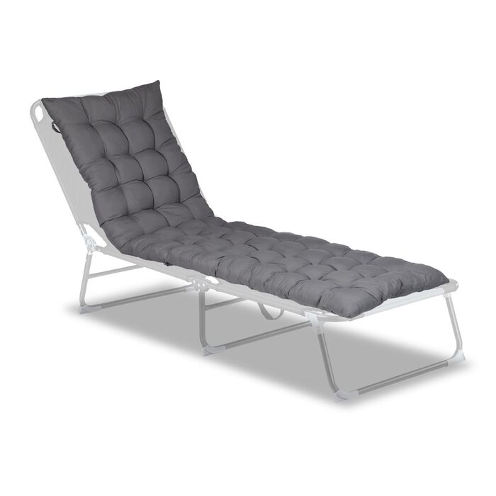 Relaxdays Накладка на банкетку сірого кольору