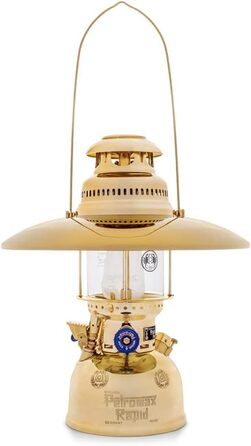 Парафінова лампа Petromax HK500/829 Високоінтенсивна лампа (латунь) ймовірно, найвідоміша високоінтенсивна лампа у світі понад 400 Вт світлової потужності хром або латунь перевірена і випробувана понад 100 років