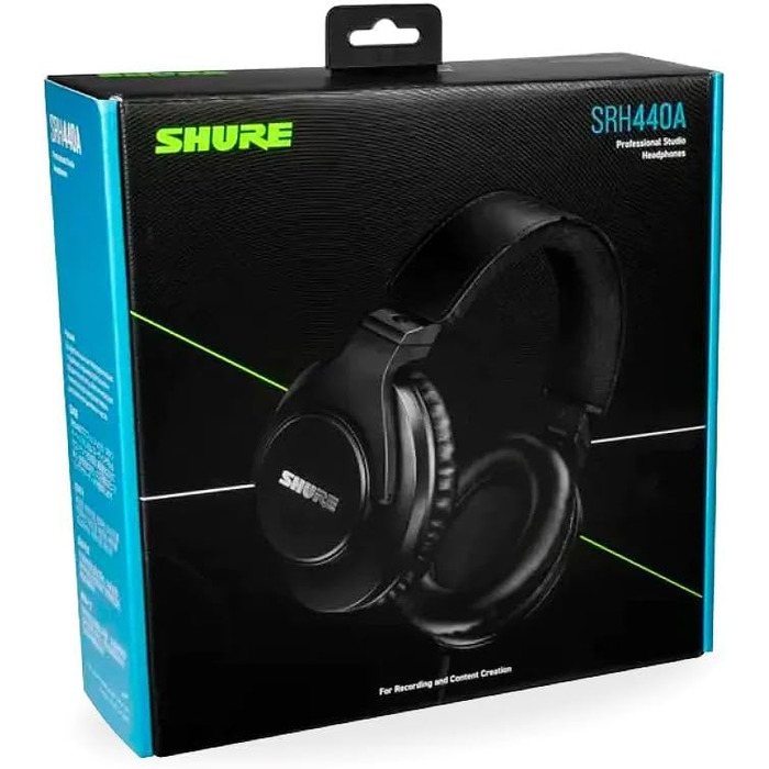 Навушники-вкладиші студійної якості Shure SRH440A регульовані та складні - 2022 Gen 2