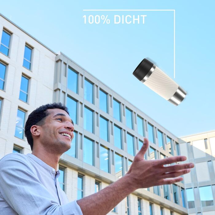 Термокружка Emsa Travel Mug Classic Twist, 0.36 л, кремовий, з кришкою Quick-Press, з нержавіючої сталі