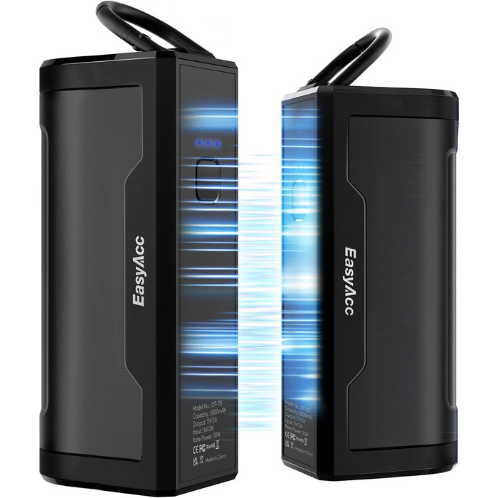 EasyAcc Портативний акумуляторний гріє рукавичка, чорний - великий