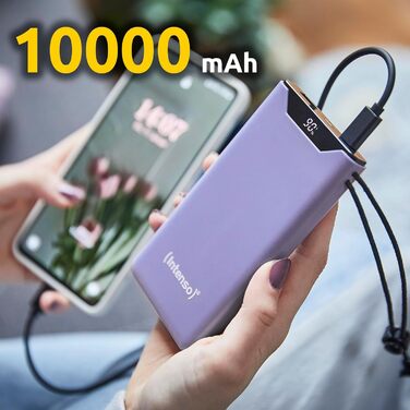 МАг, PD (20 Вт), QC (18 Вт), USB-C/USB-A, фіолетовий, 10000, 10000