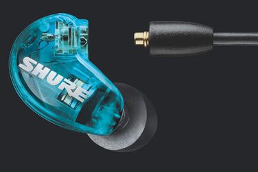 Дротові навушники Shure AONIC 215, прозорі, одноразові, внутрішньоканальні, знімні, міцні, сумісні з Apple/Android