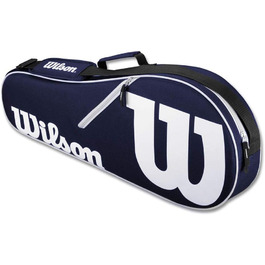 Тенісна сумка Wilson Advantage серії (ексклюзивні кольори обмеженим тиражем) темно-синя / біла сумка для 2 ракеток