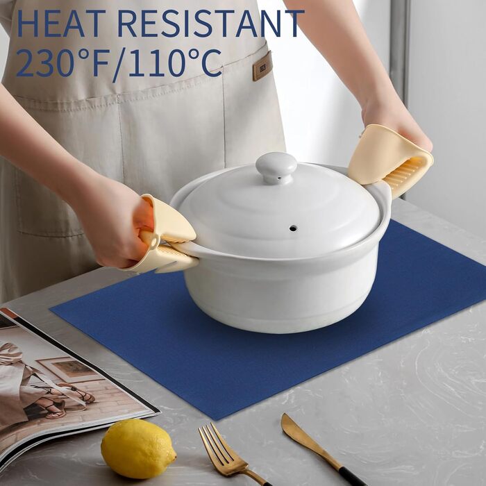 Набори серветок на стіл, тканинні, 8 шт., Бордовий колір, стійкі до тепла, легко миються