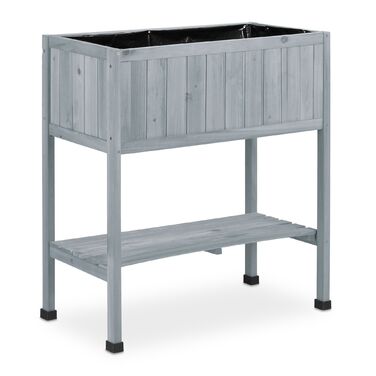 Грядка для вирощування рослин Relaxdays з дерева