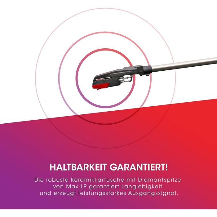 Програвач вінілових платівок ION Audio Max LP з Bluetooth, вбудованими динаміками та USB, дерев'яний корпус