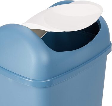 Відро axentia з поворотною кришкою, кольорове пластикове відро для кухні та ванної, відро для сміття з поворотною кришкою, місткість прибл. літр (25 л, Синій (Синій 235681))