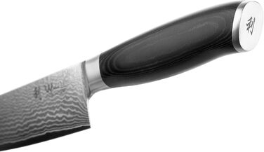 Ніж кухонний Wakoli Mikata Damast Santoku 17 см з лезом з дамаської сталі (67 шарів) з ручкою Micarta