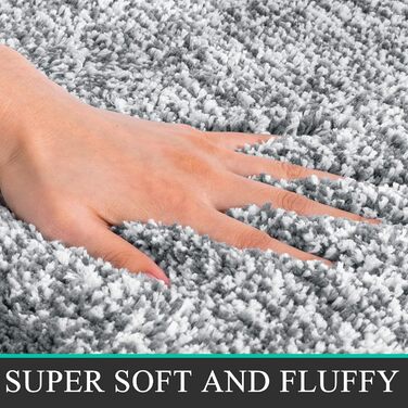 Килимок для ванної кімнати Pauwer з мікрофібри, 60 x 120 см, м'який, швидковисихаючий, антиковзний, для дому, сірий