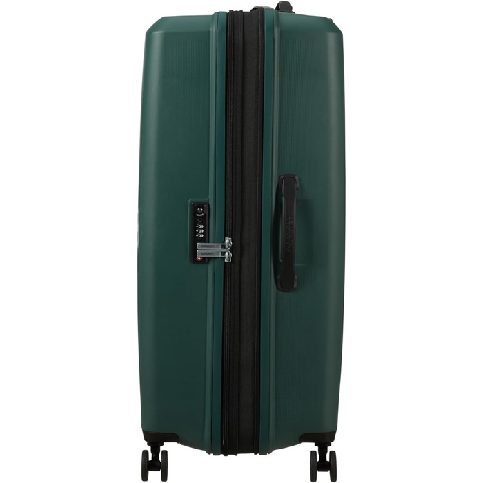 Валіза American Tourister Aerostep Spinner L, розширювана, 77 см, 101.5/109 л, зелена (Dark Forest)