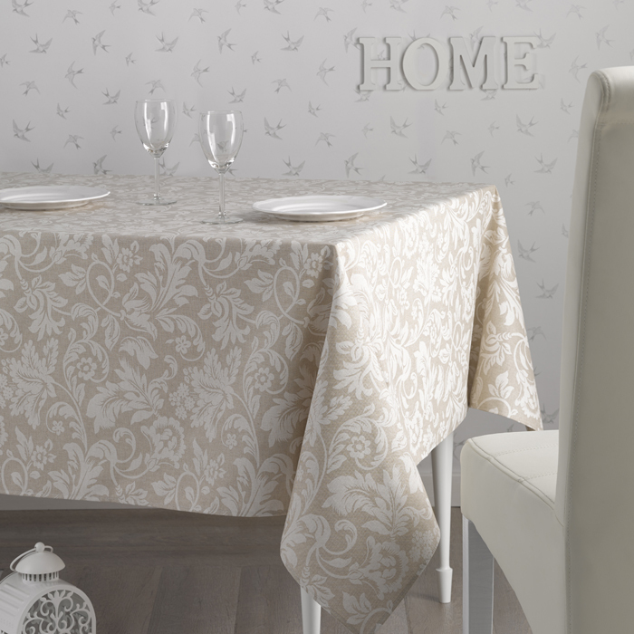 Скатертина Atenas Home Textile Versalles Beige, бавовна з покриттям, 150 x 200 см