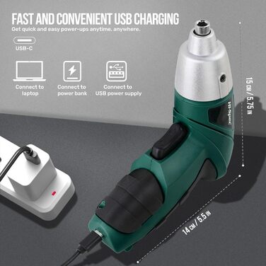 Набір інструментів Hi-Spec 25 предметів, зелений, компактний, для дому та офісу, базовий побутовий набір для ремонту в кейсі