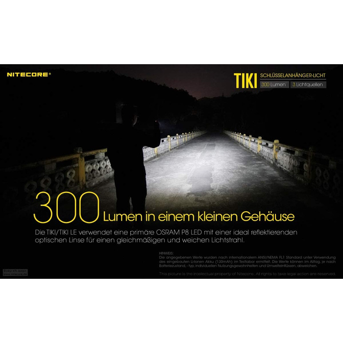 Міні-ліхтар Nitecore D181031, 300 люмен