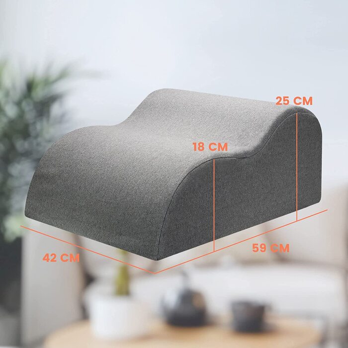 Подушка для ніг Ergonomisches Venenkissen – ортопедична подушка для ніг для дорослих, підтримка ніг, Oeko-Tex, розмір M (20см)