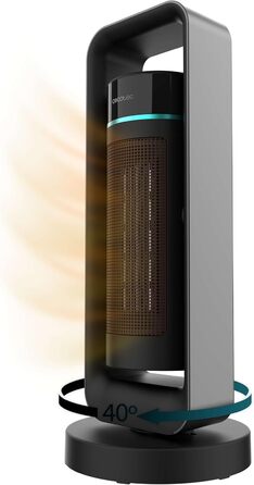 Обігрівач Cecotec ReadyWarm 10050 Top Ceramic Pro: керамічний, 2200 Вт, з осциляцією, 3 режими, світло, безпека