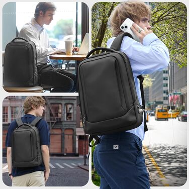 Чоловічий рюкзак для ноутбука Heroic Knight - діловий, з USB-зарядкою, антикрадійний, для ручної поклажі, 15.6