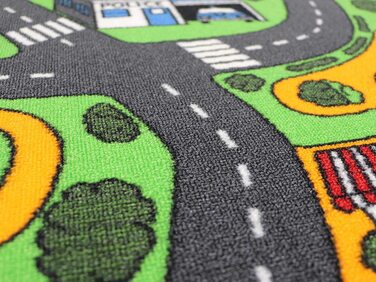 Ідеї Primaflor в текстилі дитячий килимок ігровий килимок міський вуличний килимок - ігровий килимок 95 х 200 см, дорожній килимок, дорожній килимок