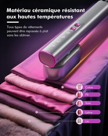 Портативний паровий випрямляч для одягу Stunden - 2 в 1 (праска + випрямляч), 1000 Вт, 110-240V, для подорожей та дому