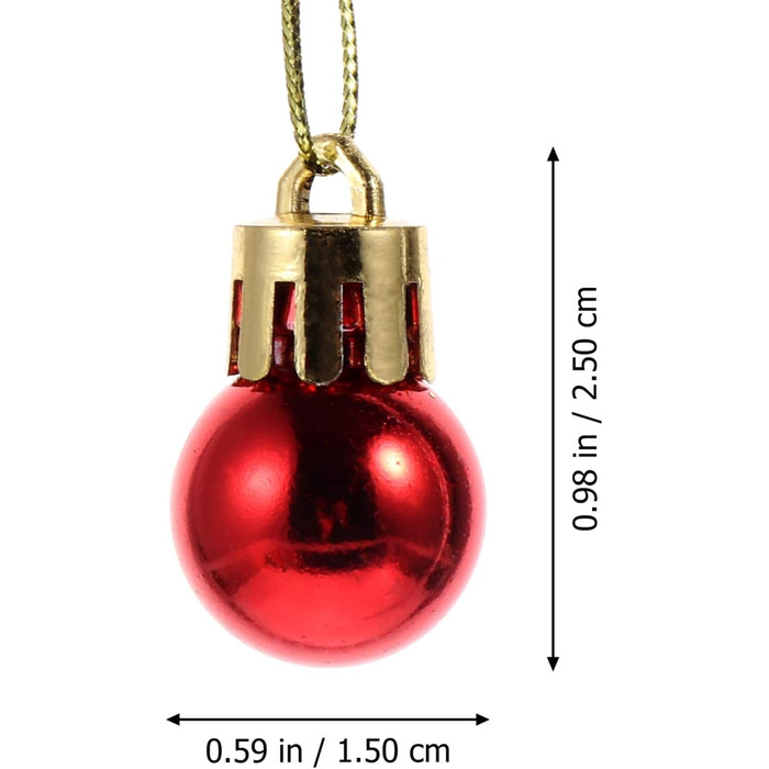 Неударних міні-різдвяних куль, барвисті декоративні підвіски для дому та відпочинку, 96