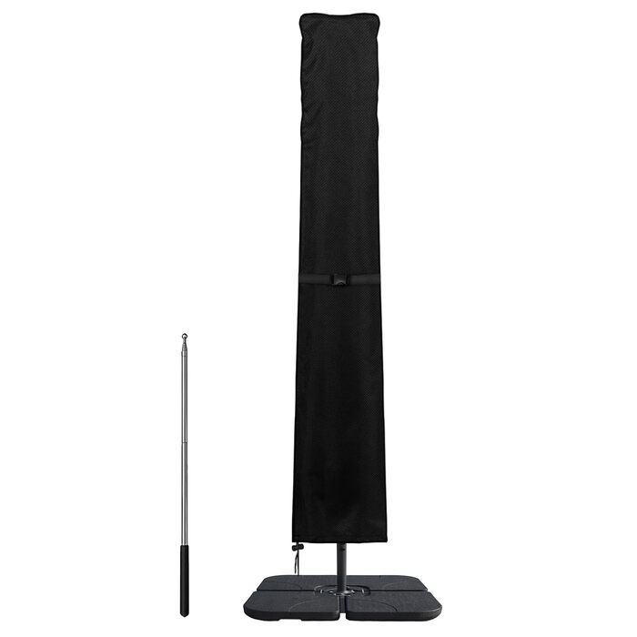 Захисний чохол для парасольки (400см) - водонепроникний, стійкий до УФ, для саду та ринку, чорний