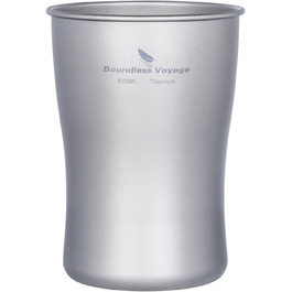 Металевий термокружка iBasingo 600мл Ti3233D - для кемпінгу, подорожей, напоїв