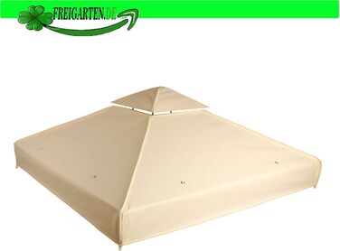 Заміна даху для альтанки 3х3 метри Водонепроникний матеріал Panama PCV Soft 370 г/м дуже міцний Модель 1 (бежевий)