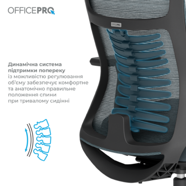 Крісло офісне OfficePro Balance OC550-B-DG-DG