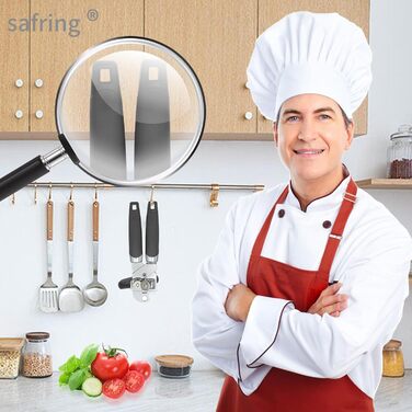 Відкривачка для консервів ручна, з нержавіючої сталі, з зручною ручкою та гострою лезою, багатофункціональна (сіра)