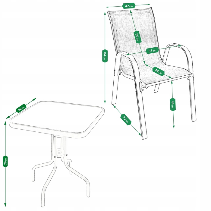 Комплект садових меблів Jumi з техноротанга, бежевий, 3 предмети