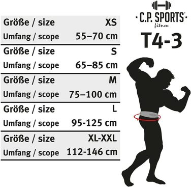 Шкіряний ремінь для важкої атлетики C. P. Sports дуже широкий / ідеально підходить для бодібілдингу, фітнесу та силових тренувань Силовий спортивний пояс, силовий пояс, пояс для важкої атлетики для бодібілдерів М 75-100 см