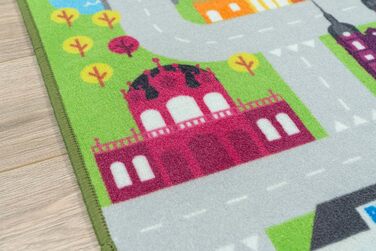 Ігровий килимок - Ігровий килимок для дитячої, Ігровий килимок дитячий, Дитячий килимок з вуличками, Ігрова ковдра дитяча, Вибери своє місто - 100x150 см (Дрезден)
