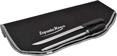 Підставка для шинки LepantoHouse Hammon, медовий колір, з ножем та кришкою, для дому та ресторану, чорний колір