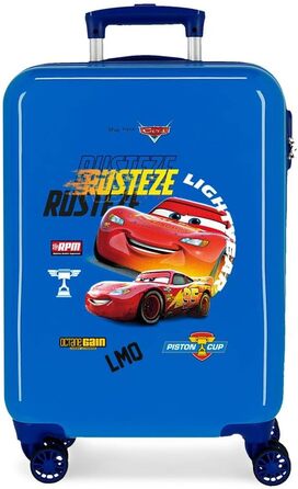 Візок для салону Disney Cars Rusteze Lightyear, 38 x 55 x 20 см, жорсткий пластик, бічна комбінована застібка, 34 л, 2 кг, 4 колеса, ручна поклажа (синій)