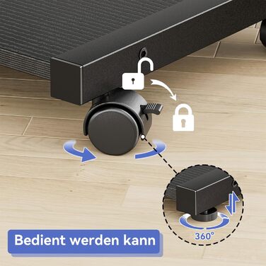 Підставка для комп'ютера Jane Eyre - регульована стійка для системного блоку, чорна