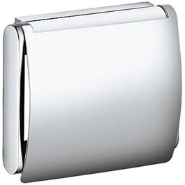 Тримач для туалетного паперу Keuco 14960170000 з кришкою, анодований сріблом