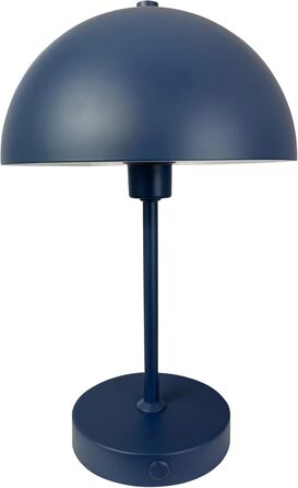 Лампа настільна Dyberg Larsen Stockholm 2.0 Indigo Blue | LED лампа з акумулятором | Настільна лампа для дому та вулиці | Датське дизайну, синього кольору, модель 2.0