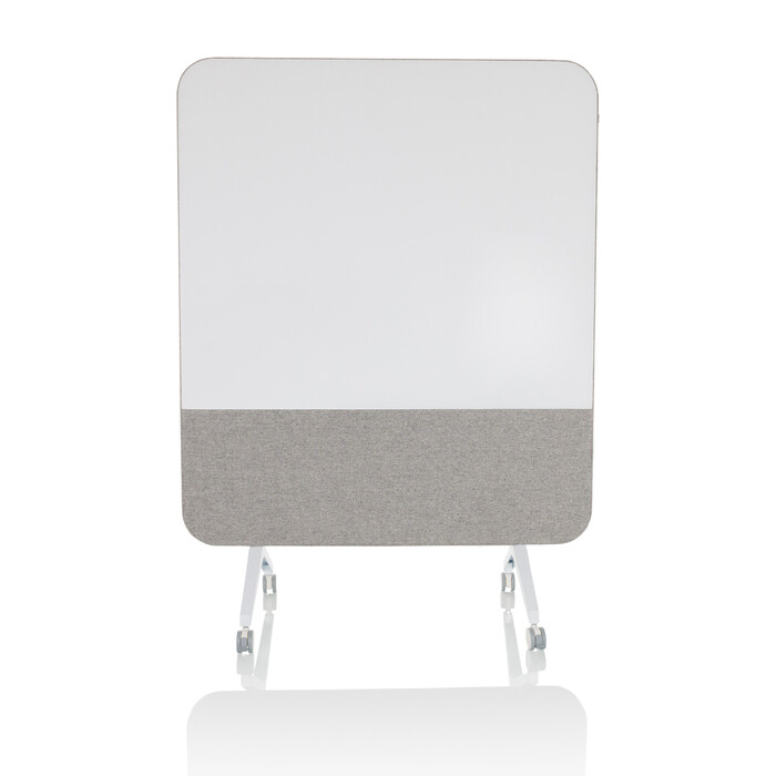 Акустична панель з білою дошкою VISION BOARD, матеріал: пластик / текстиль, колір: сірий, hjh OFFICE