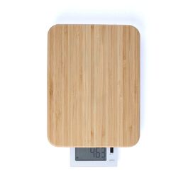 Кухонні ваги Цифрова обробна дошка з дерев'яною дошкою (РК-дисплей, функція зважування, місткість 10 кг)