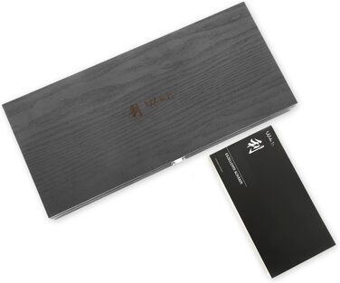 Набір кухонних ножів Wakoli Titanium Noir (5 предметів) з бруском - професійний набір кухонних ножів з титановим покриттям, нержавіюча сталь, чорне покриття, магнітний брусок