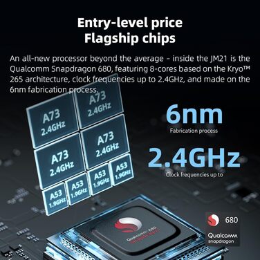 Портативний Hi-Res музичний плеєр JadeAudio / FiiO JM21 Android 13, Snapdragon 680, Bluetooth, Wi-Fi, USB DAC, 12.5 годин, небесно-блакитний