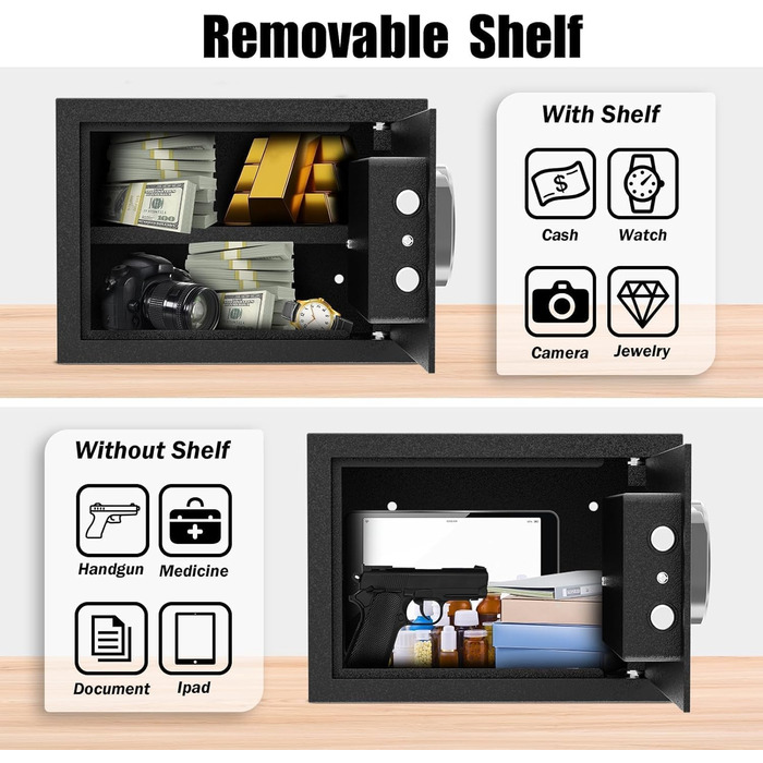 Сейф з ключем, цифровий сейф для зберігання цінностей