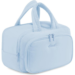 Сумка для косметики OVEVOOK для жінок, велика, з водонепроникним відділенням, рожева (L, блакитна)